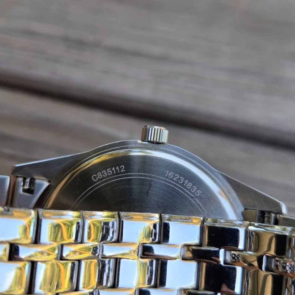 United Parcel Service BULOVA Men's Watch Stainless Steel 2 Diamond UPS Store EUC